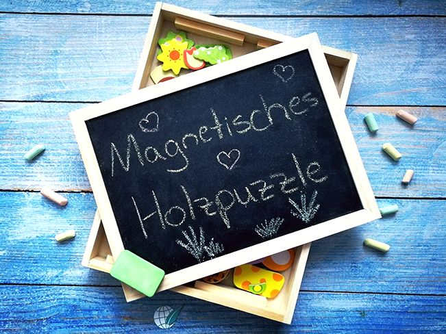 Magnetisches Holzpuzzle